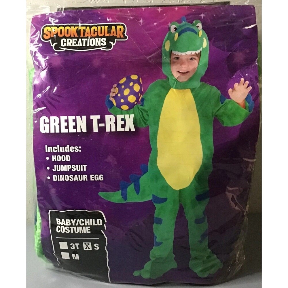 GREEN T-REX Costume CHILD SMALL Halloween Spooktacular Creations NIP